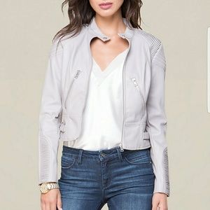 ✨NWOT Bebe faux leather moto jacket✨